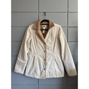 Vintage Y2K Old Navy Sherpa Lined Corduroy Jacket size L
